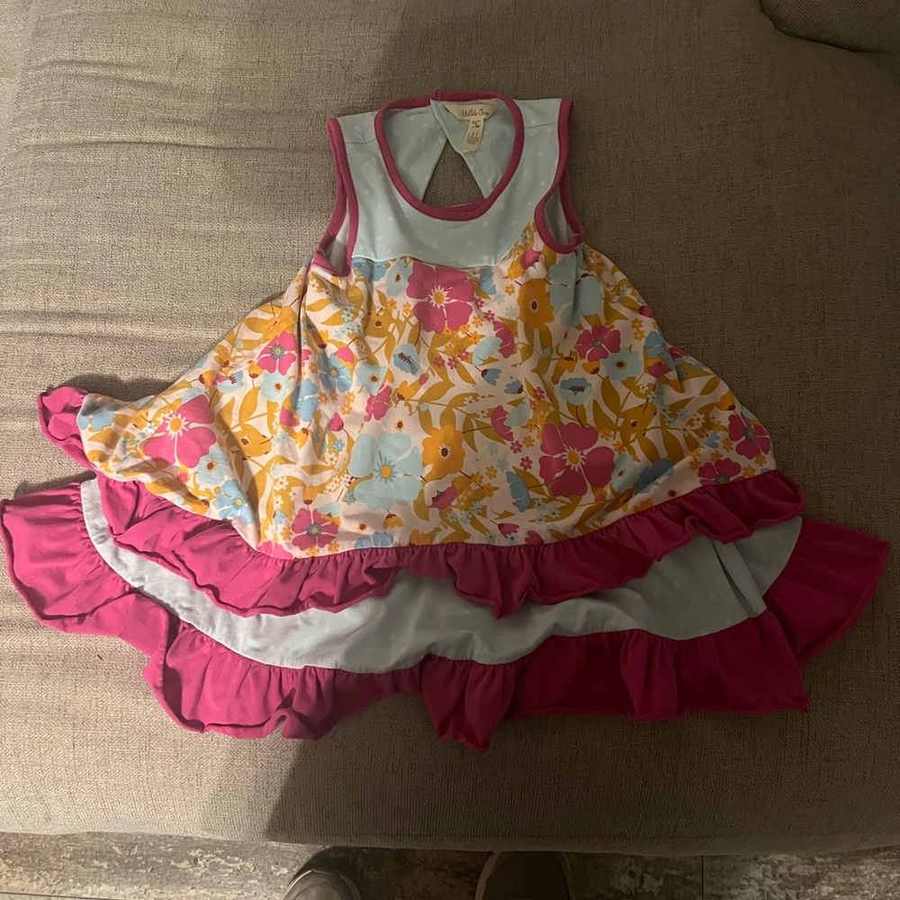Matilda Jane Fun in the Sun Dress Girls EUC Brilliant Daydream